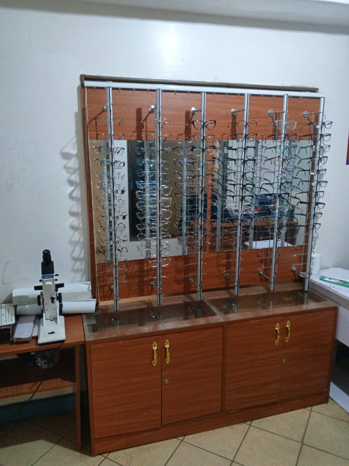 Optical department at Marie Star Medical Clinic